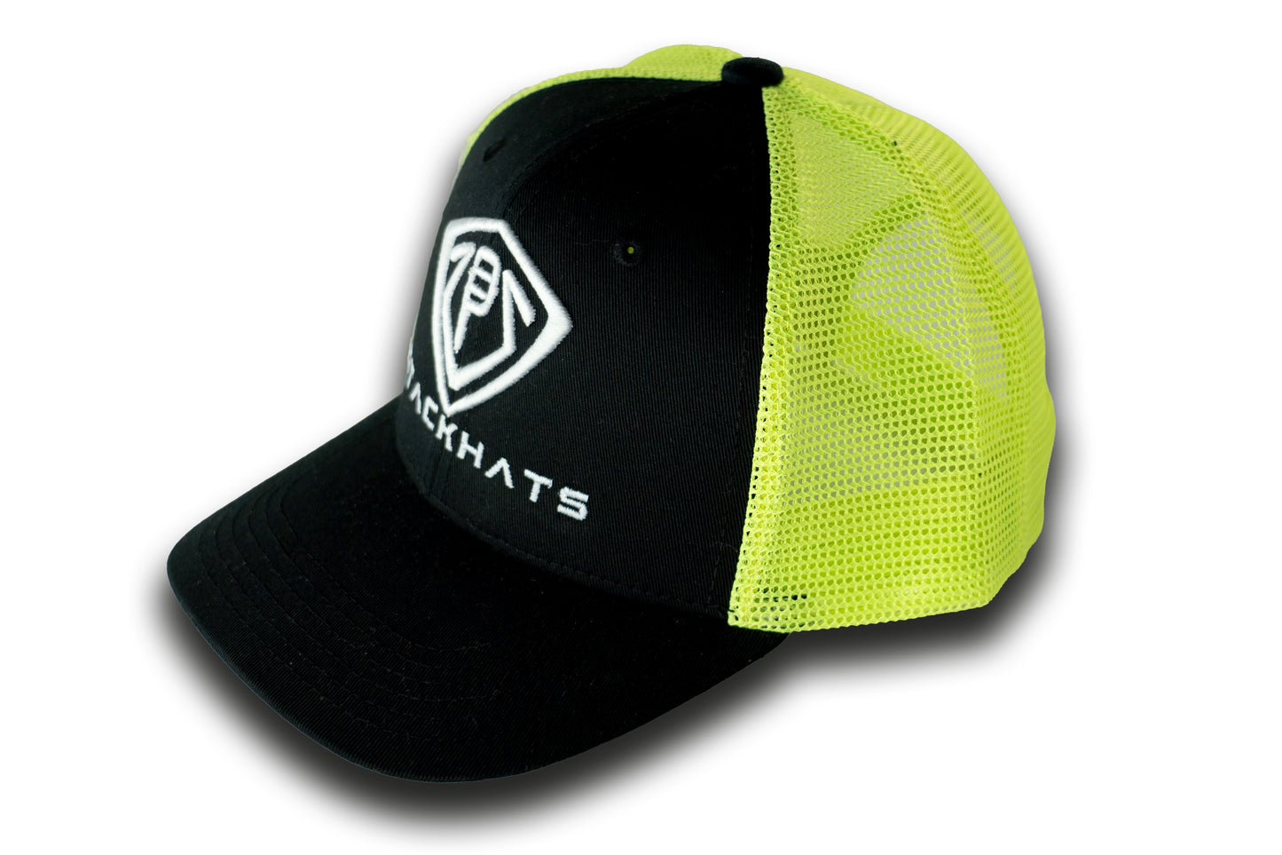 Black & Neon Yellow Unisex StackHats Snapback Trucker Hat