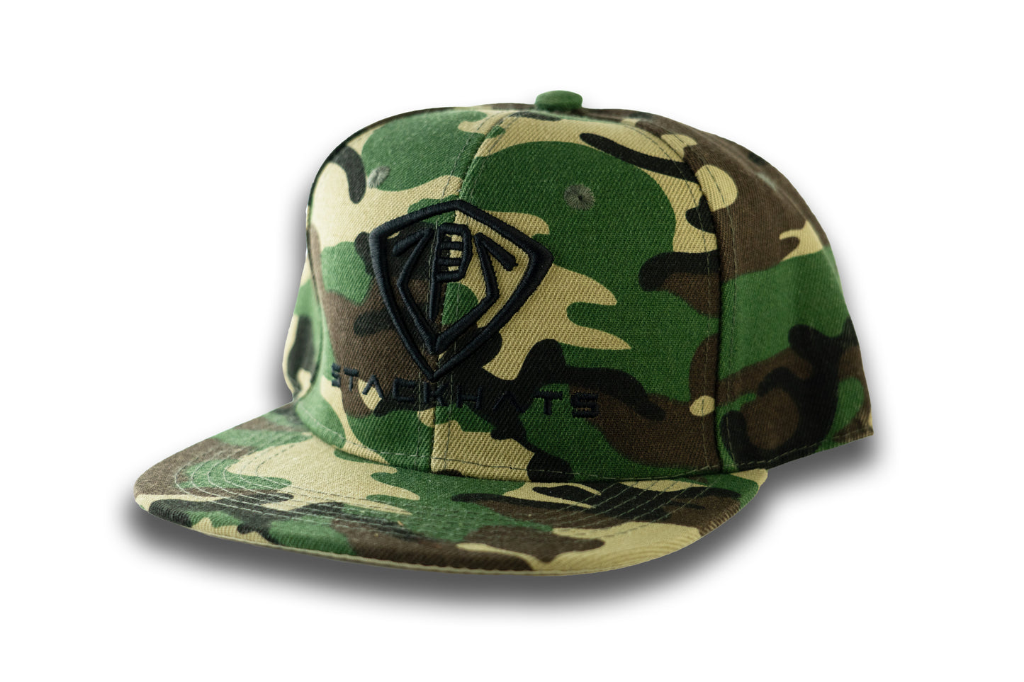 Camouflage Unisex Flat Bill StackHats Snapback