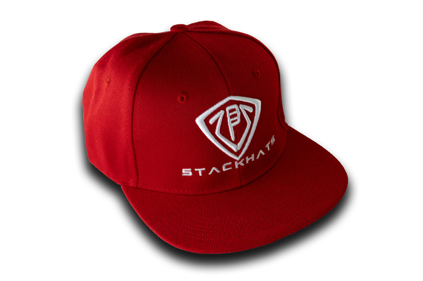 Red Unisex Flat Bill StackHats Snapback