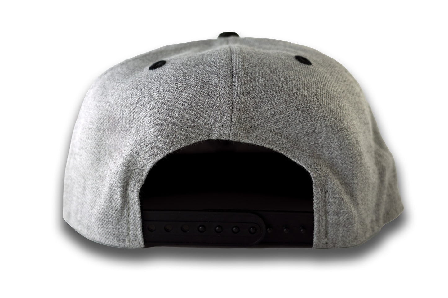 Grey & Black Unisex Flat Bill StackHats Snapback