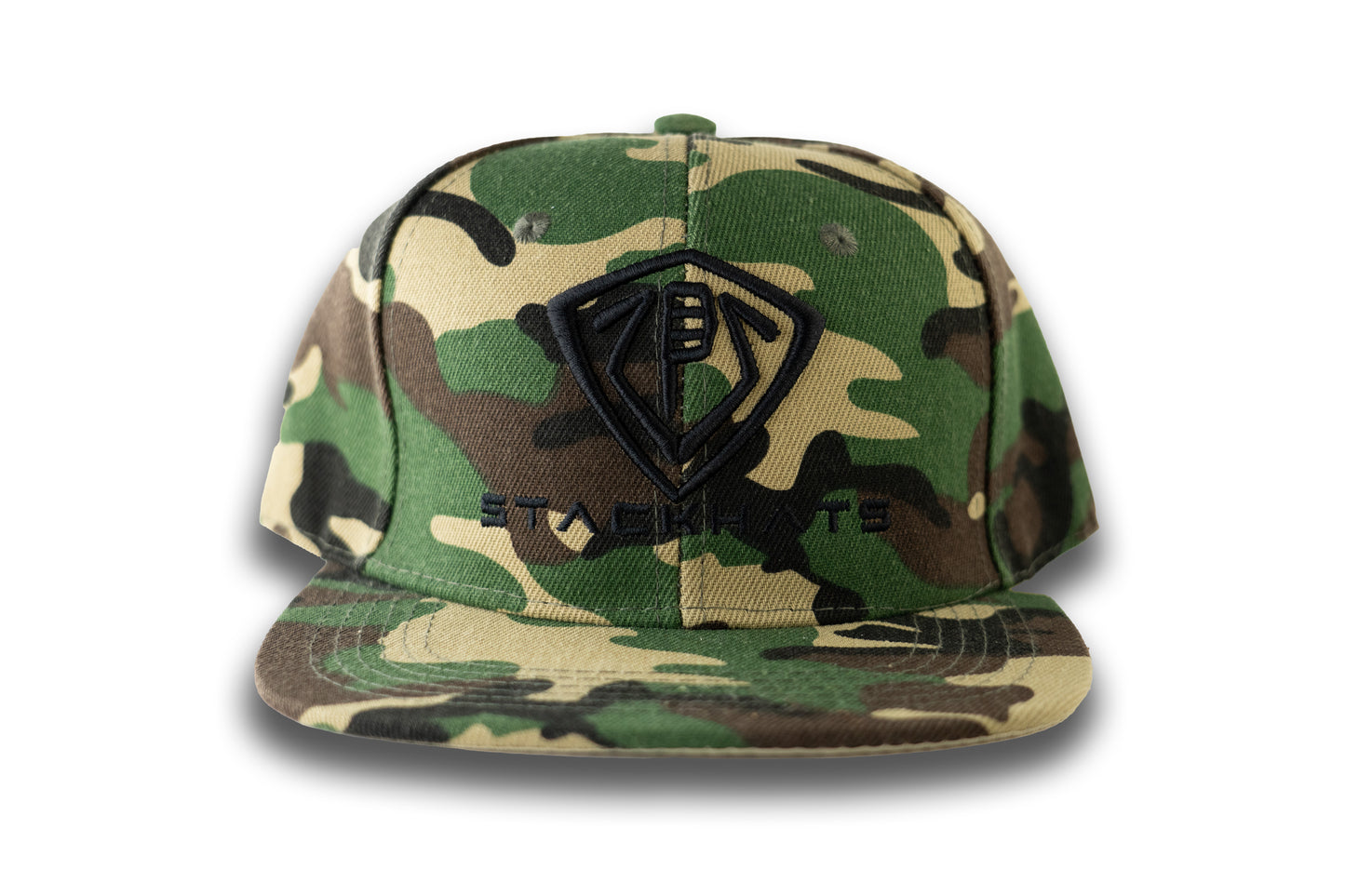 Camouflage Unisex Flat Bill StackHats Snapback