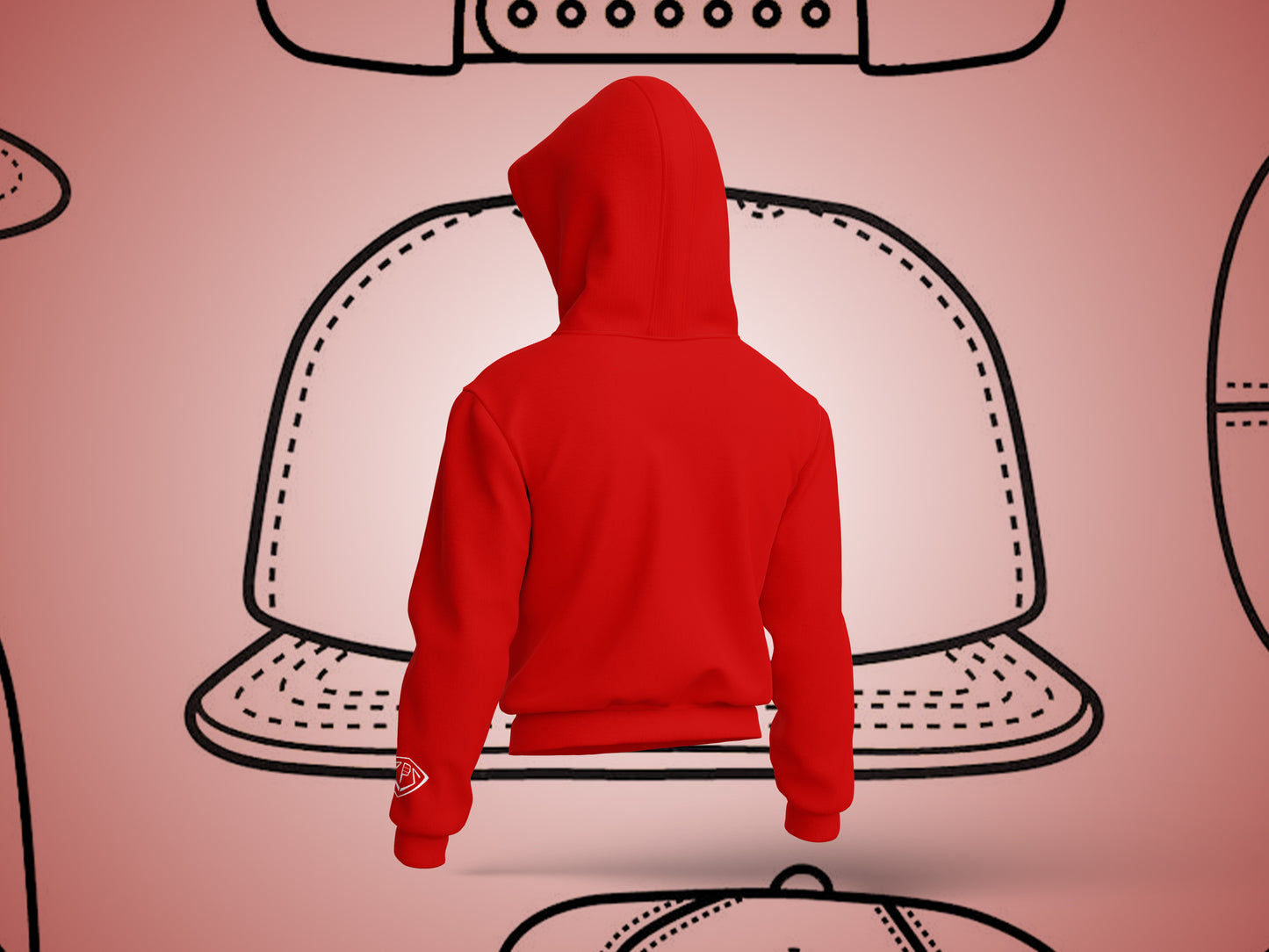 Mens StackHat Hoodie - Red