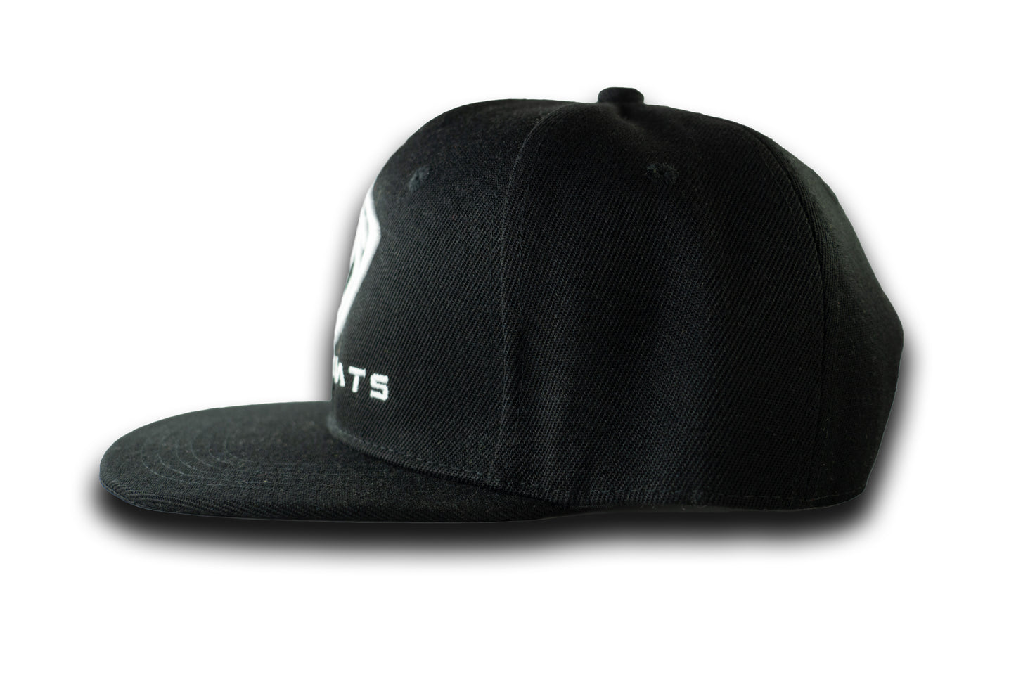 Black Unisex Flat Bill StackHats Snapback