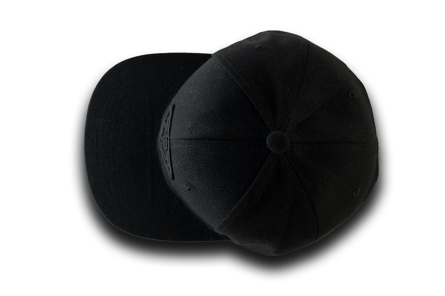 Black Unisex Flat Bill StackHats Snapback